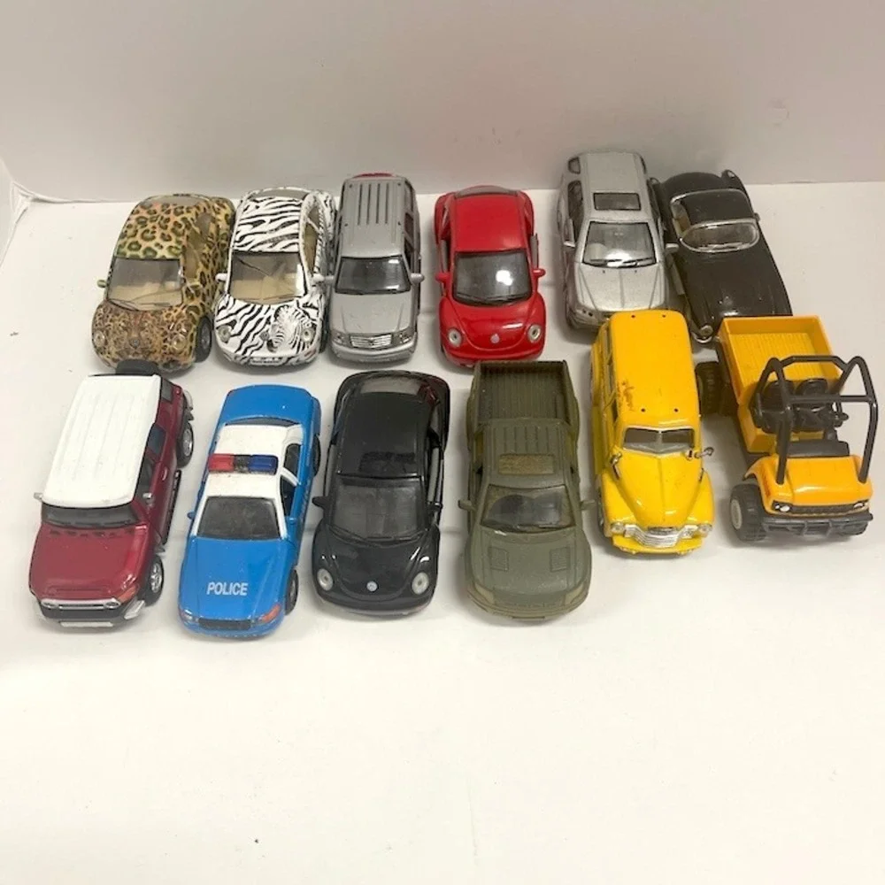 12 Vintage To Modern 4 to 5 Inch Die Cast Vehicles 2002-2011